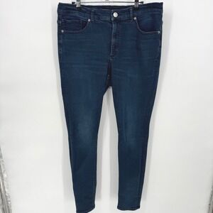 Express Womens High Rise Legging Jeans Dark Wash Size 12R